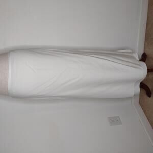 NWT Edun Women's Ivory/Stretch Viscose Crepe Long Skirt Size 6